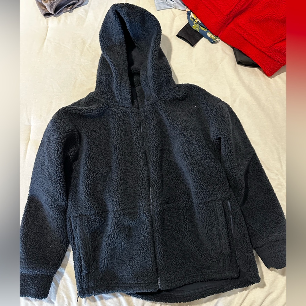 Fabletics Black Sherpa Hoodie